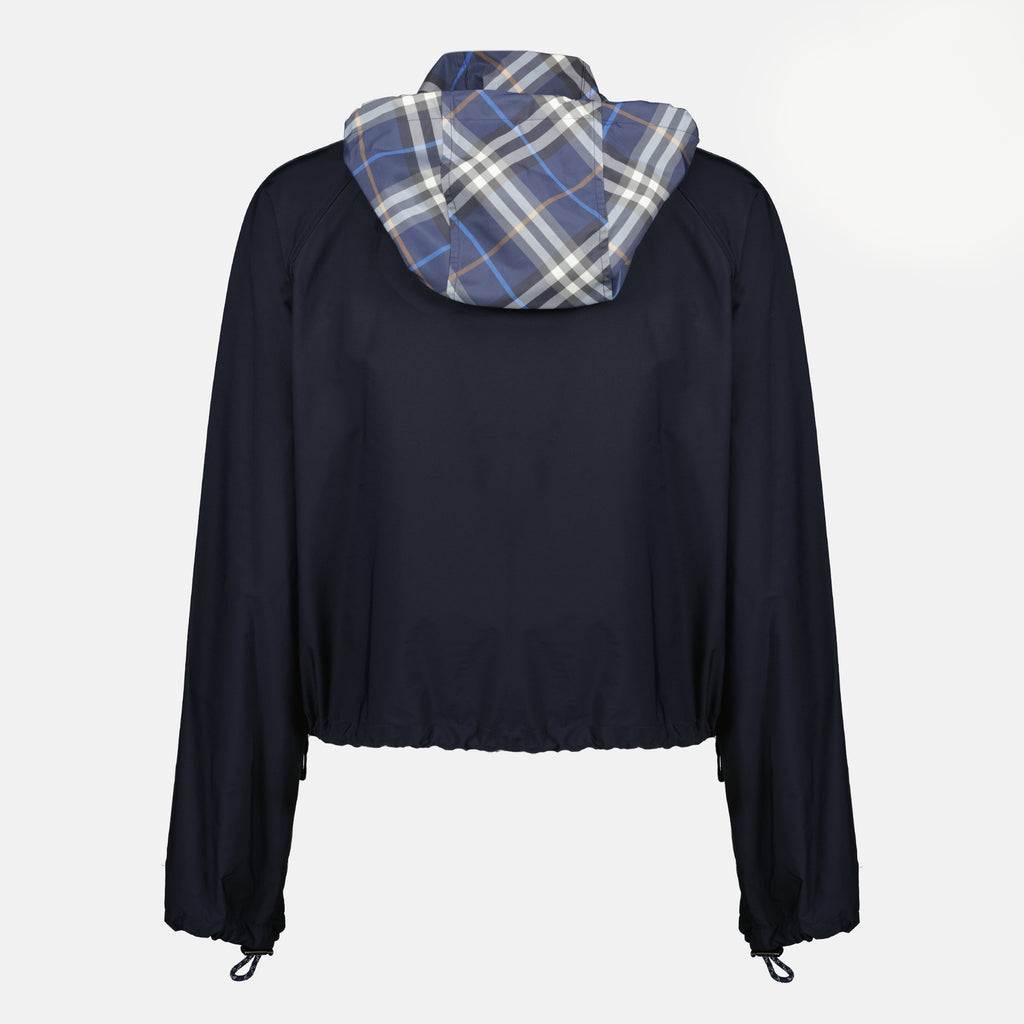 Bild des Newcott marineblauen Jackets von Burberry für Damen - Frühjahr-Sommer 2026 - Rückansicht