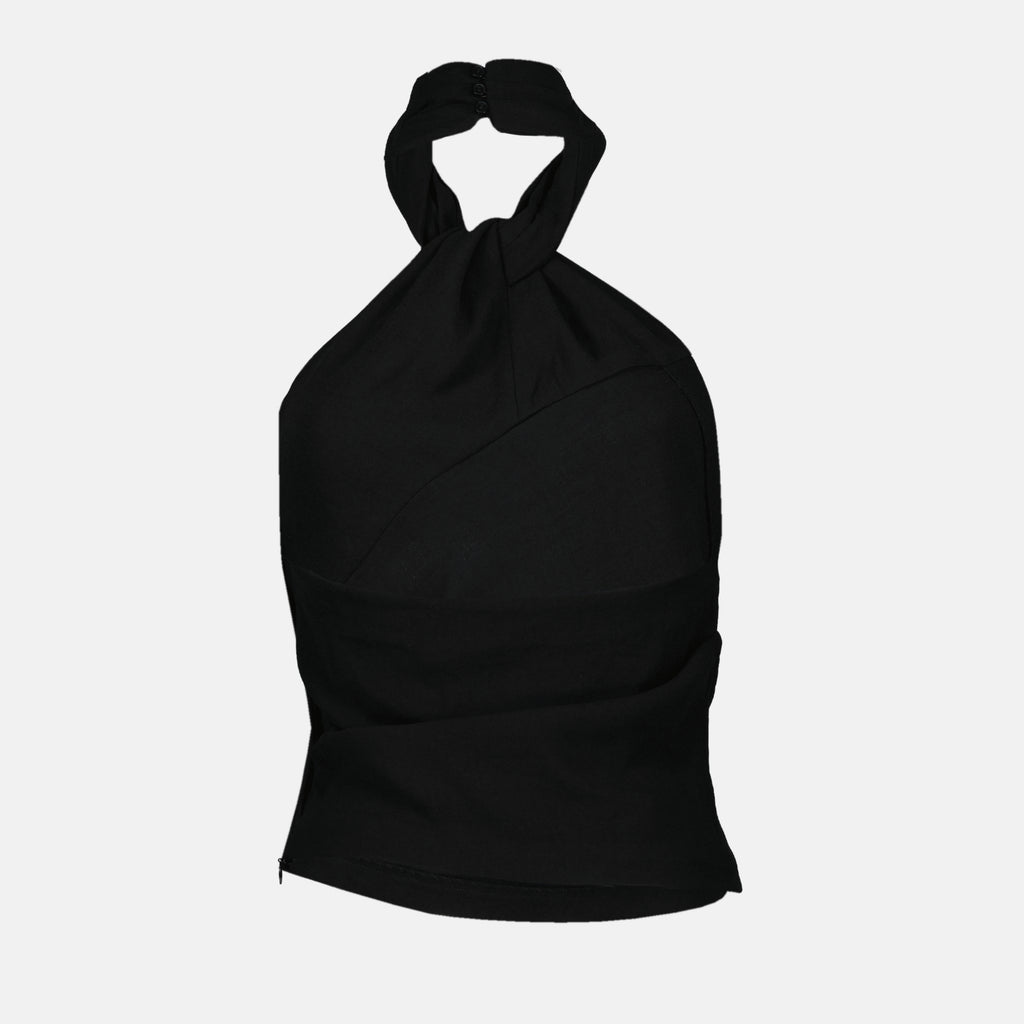 トップス ドレープされたビルダトップ Iro 黒 Femme