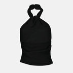 トップス ドレープされたビルダトップ Iro 黒 Femme