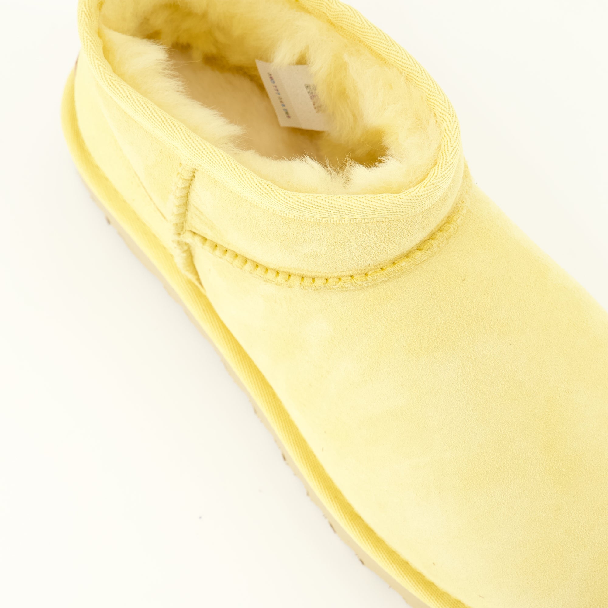 Bottines Classic Ultra Mini Yellow Boots Ugg Jaune Femme