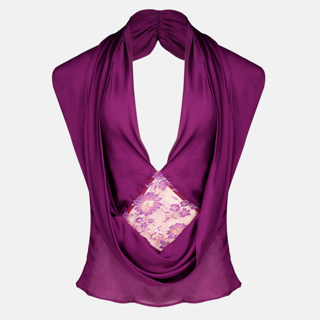 Tops Top de encaje sin espalda Christopher Esber Violet Femme