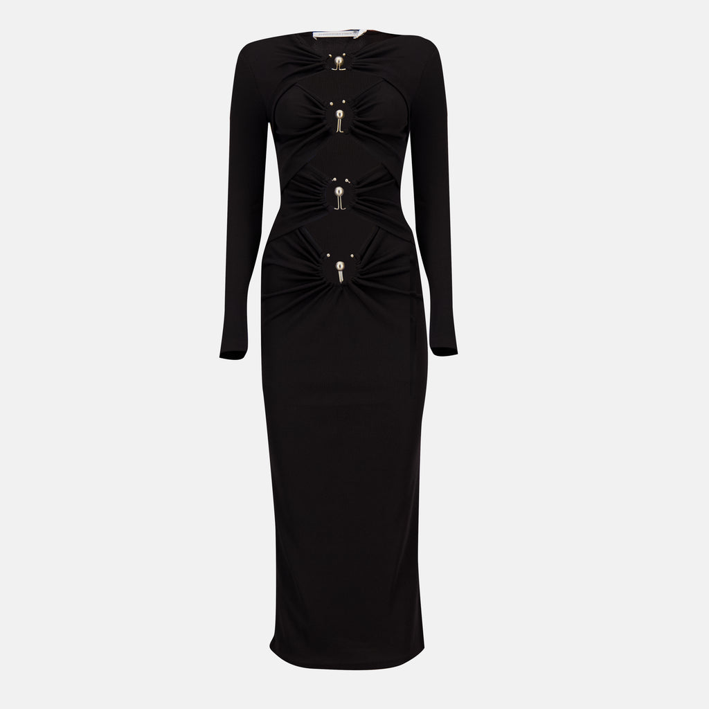 Robes 오르빗 드레스 Christopher Esber Noir Femme