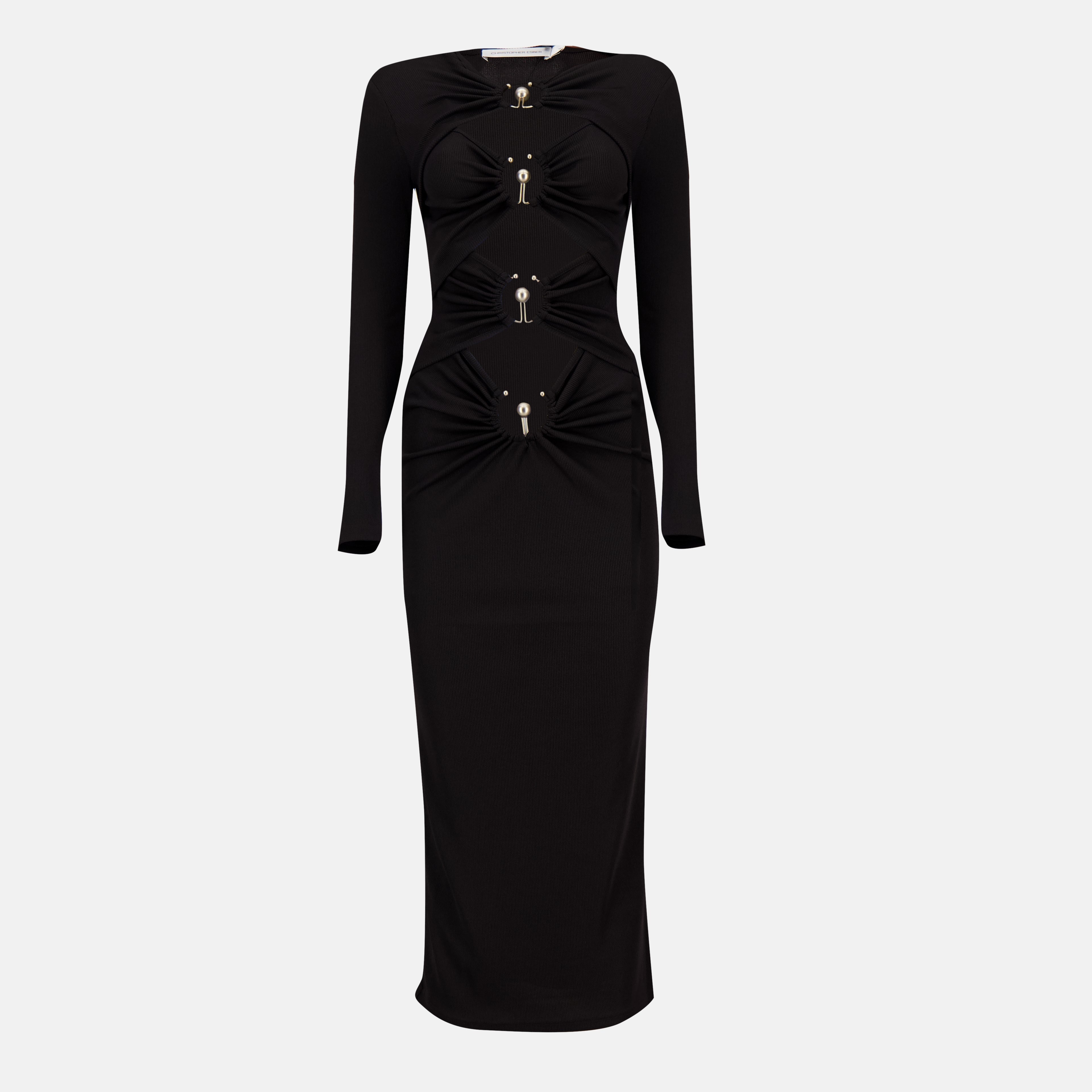 Robes 오르빗 드레스 Christopher Esber Noir Femme
