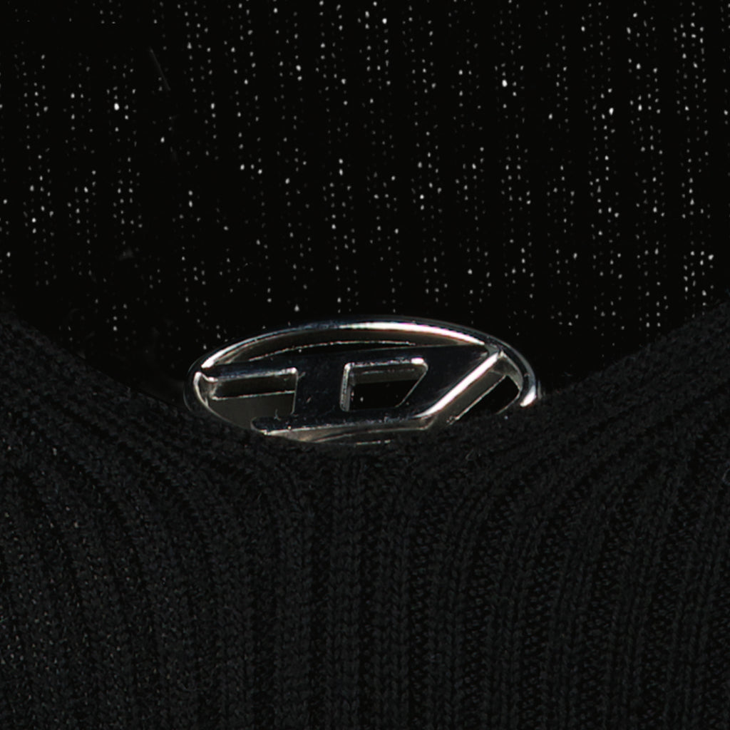Image of the Diesel Women's M-Olive Black Wool Top - Spring-Summer 2026 - Detailed View_2