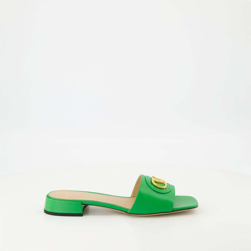 Zapatos abiertos Mules VLogo Valentino Garavani Verde Femme