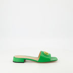 Zapatos abiertos Mules VLogo Valentino Garavani Verde Femme