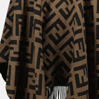 Vestes Poncho FF Fendi Marron Femme