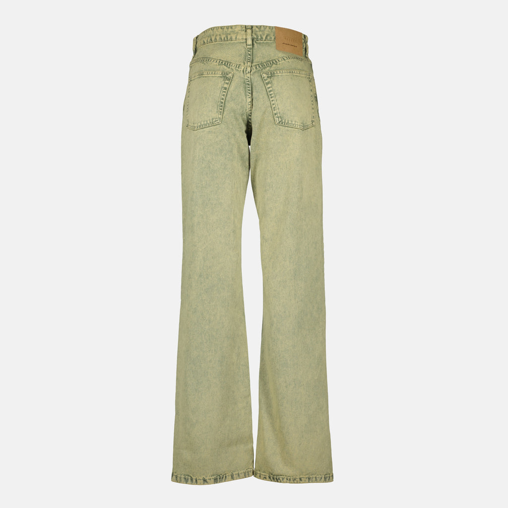 パンツ ワイドレッグジーンズ Ami PARIS カーキ Femme