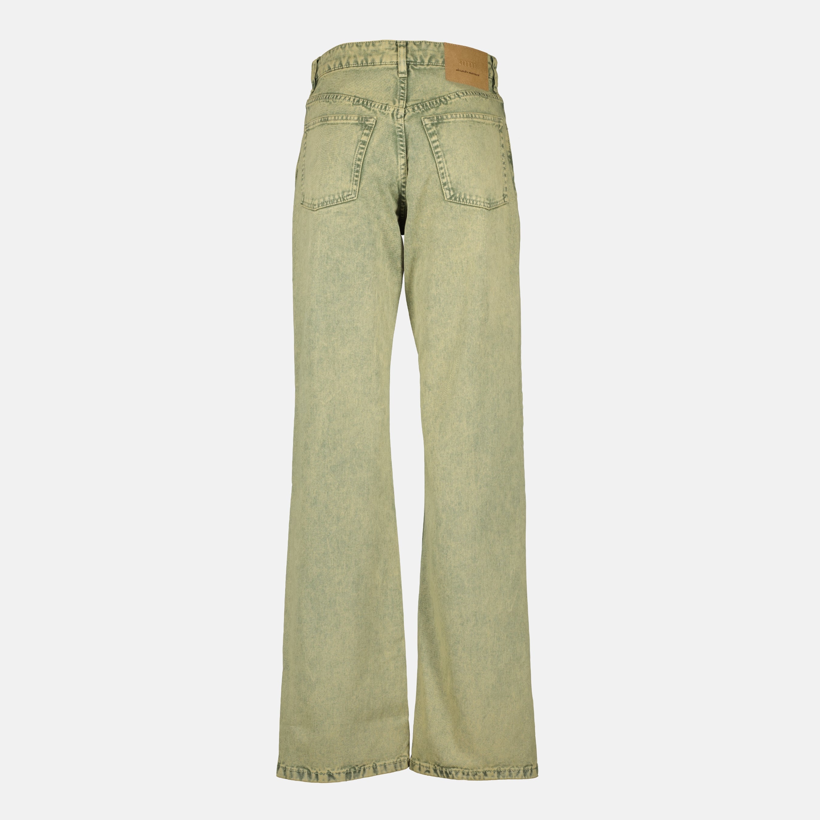 パンツ ワイドレッグジーンズ Ami PARIS カーキ Femme