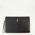 Imagen de la cartera grande Cassandre de la marca Saint Laurent para Mujer - Temporada Otoño-Invierno 2025 - Vista Frontal