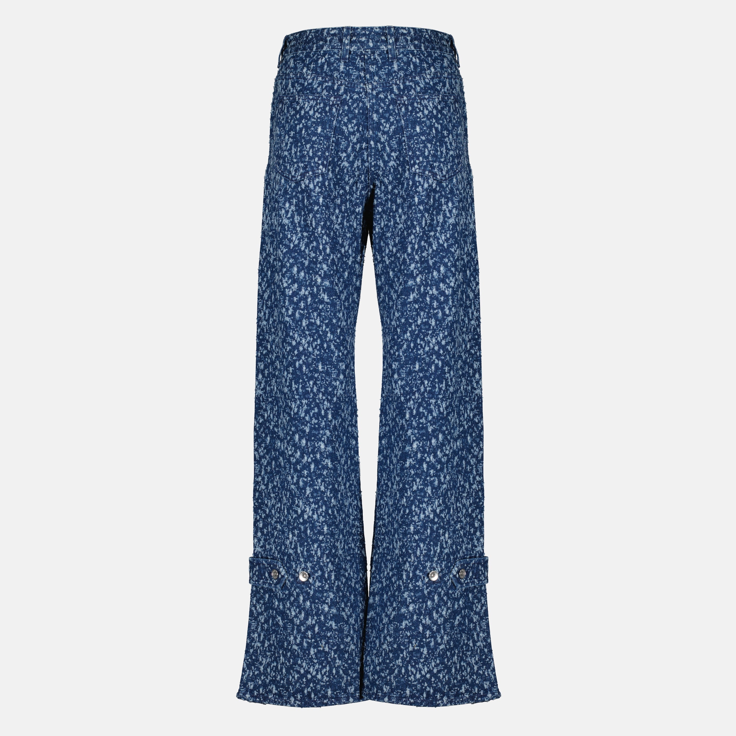 Image de l'article Jean bleu en coton de la marque Rabanne pour Femme - Saison Printemps-Été 2026 - Vue de Dos