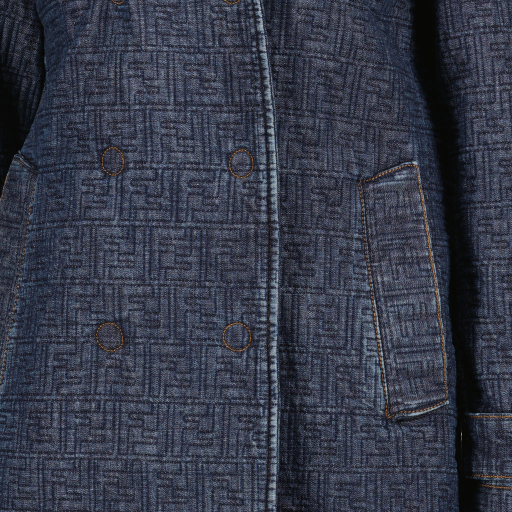 Image de l'article Veste en denim FF bleu marine de la marque Fendi pour Femme - Saison Printemps-Été 2026 - Vue détaillée_1