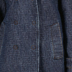 Bild des FF marineblauen Denim-Jackets von Fendi für Damen - Frühjahr-Sommer 2026 - Detailansicht_1