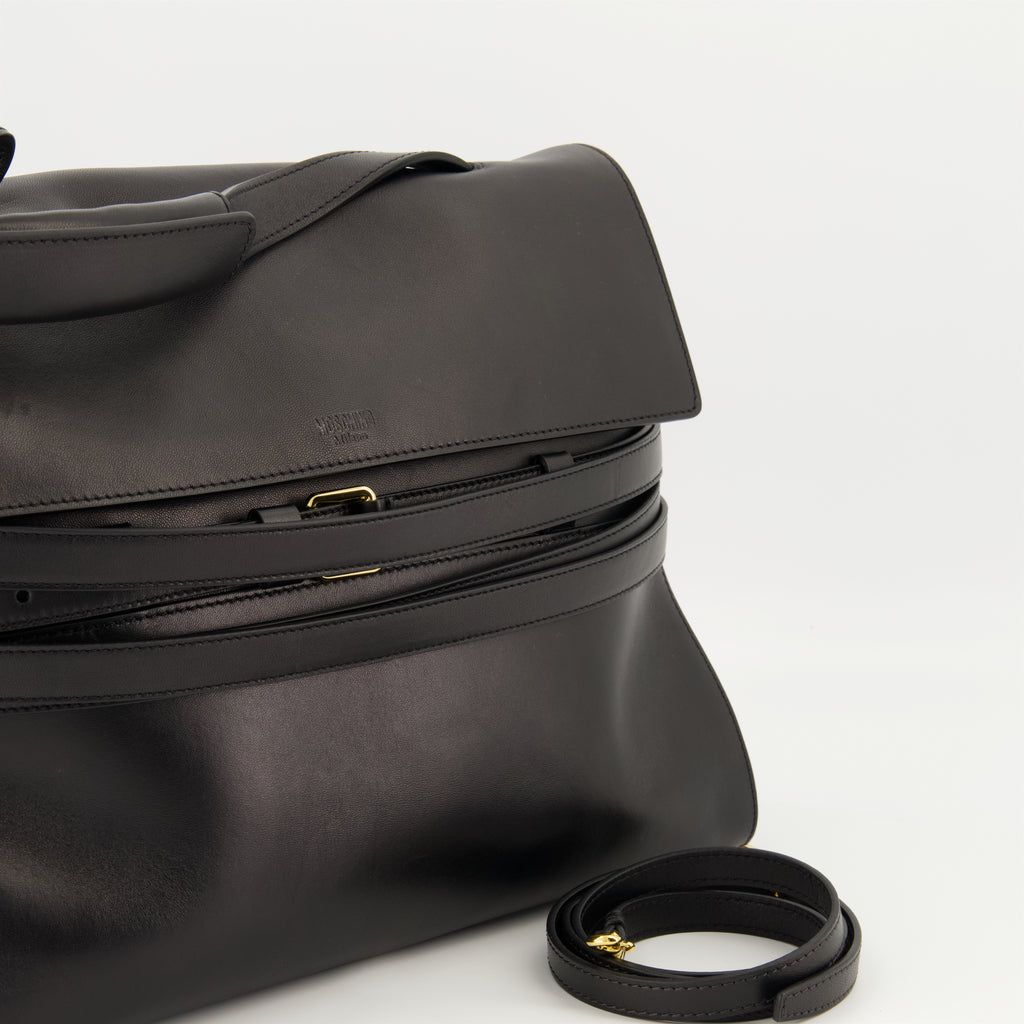 Bolsas de mão e de ombro Sac Tie Me medium Moschino Preto Femme