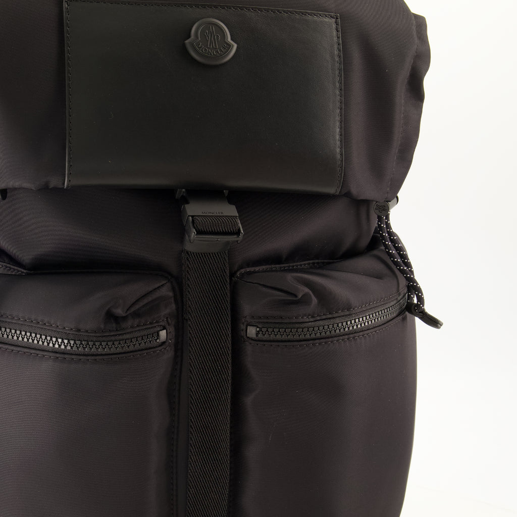 Sacs à dos Zaino Kenton in Drill Nero Moncler Noir Homme