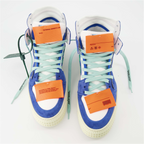 Sneaker OMIA065F22LEA002 0145 white blue Off-White Azul Homme