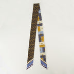 Imagem do lenço de seda multicolorido da marca Fendi para Mulheres - Coleção Primavera-Verão 2026 - Vista Frontal