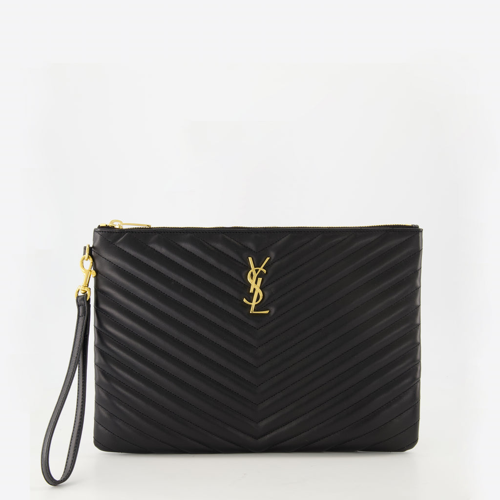 Immagine della pochette Cassandre nera di Saint Laurent per Donna - Stagione Primavera-Estate 2026 - Vista Frontale