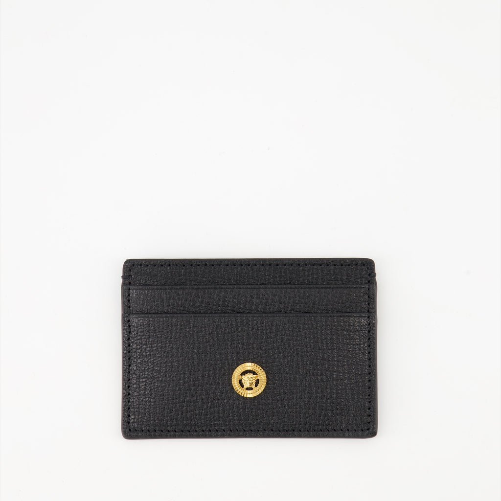 スモールレザーグッズ メデューサビギー レザー カードホルダー Versace 黒 Homme