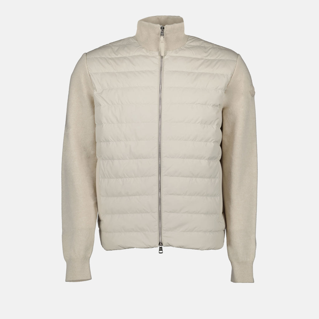 Vestes Veste bi-matière Moncler Beige Homme
