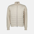 Vestes Veste bi-matière Moncler Beige Homme