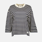 T-shirts T-shirt rayé Ami PARIS Bleu foncé Unisexe