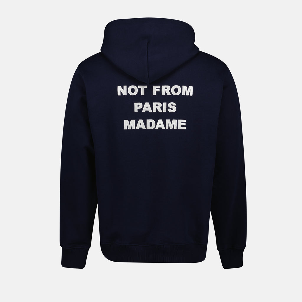 Sweatshirts Sweat à capuche Slogan bleu marine Drole De Monsieur Bleu foncé Homme