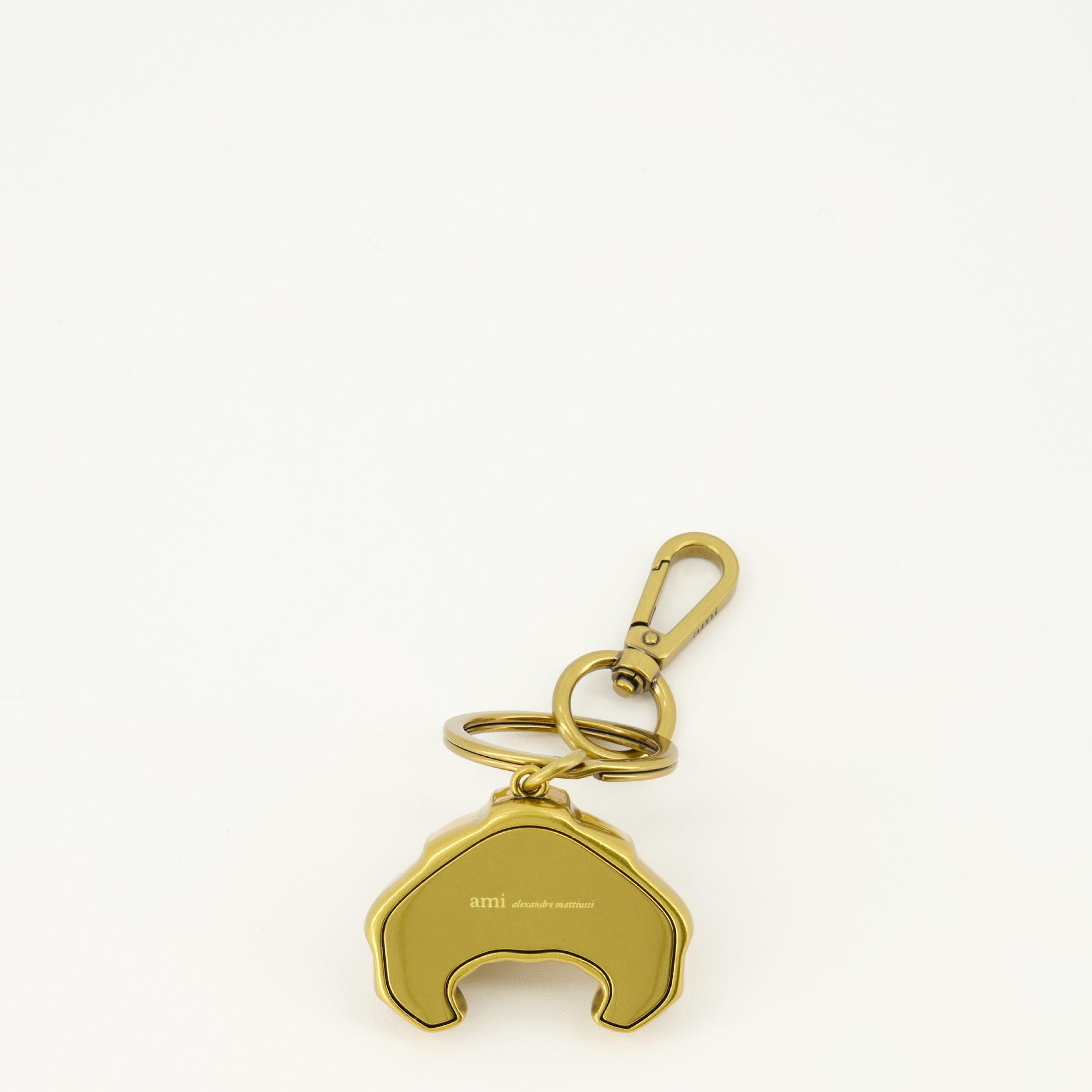 Image of the Croissant metal keychain from the brand Ami PARIS for Unisex - Spring-Summer 2026 - Back View