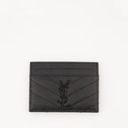 Image de l'article Porte-cartes Cassandre de la marque Saint Laurent pour Femme - Saison Automne-Hiver 2025 - Vue de Face