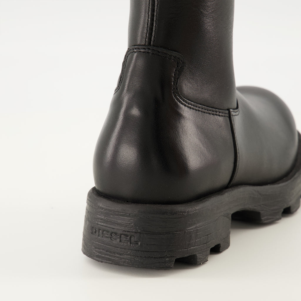 Image of the Diesel D-Hammer Boots for Women - Fall-Winter 2025 - Back view