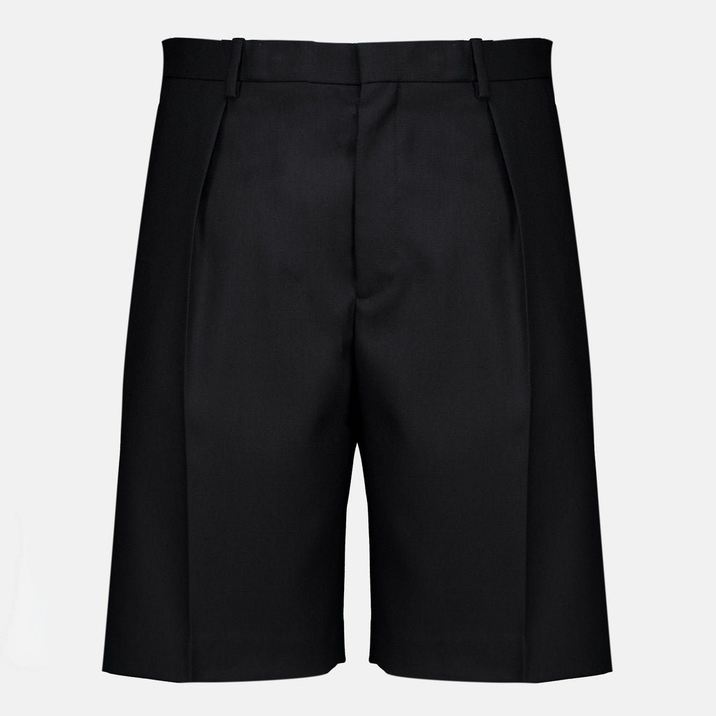 Shorts ブラックウールテーラードショーツ Dior Noir Homme