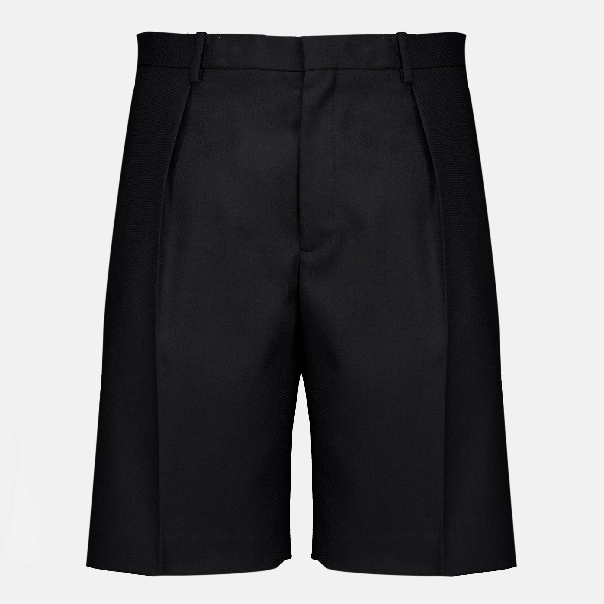 Shorts ブラックウールテーラードショーツ Dior Noir Homme