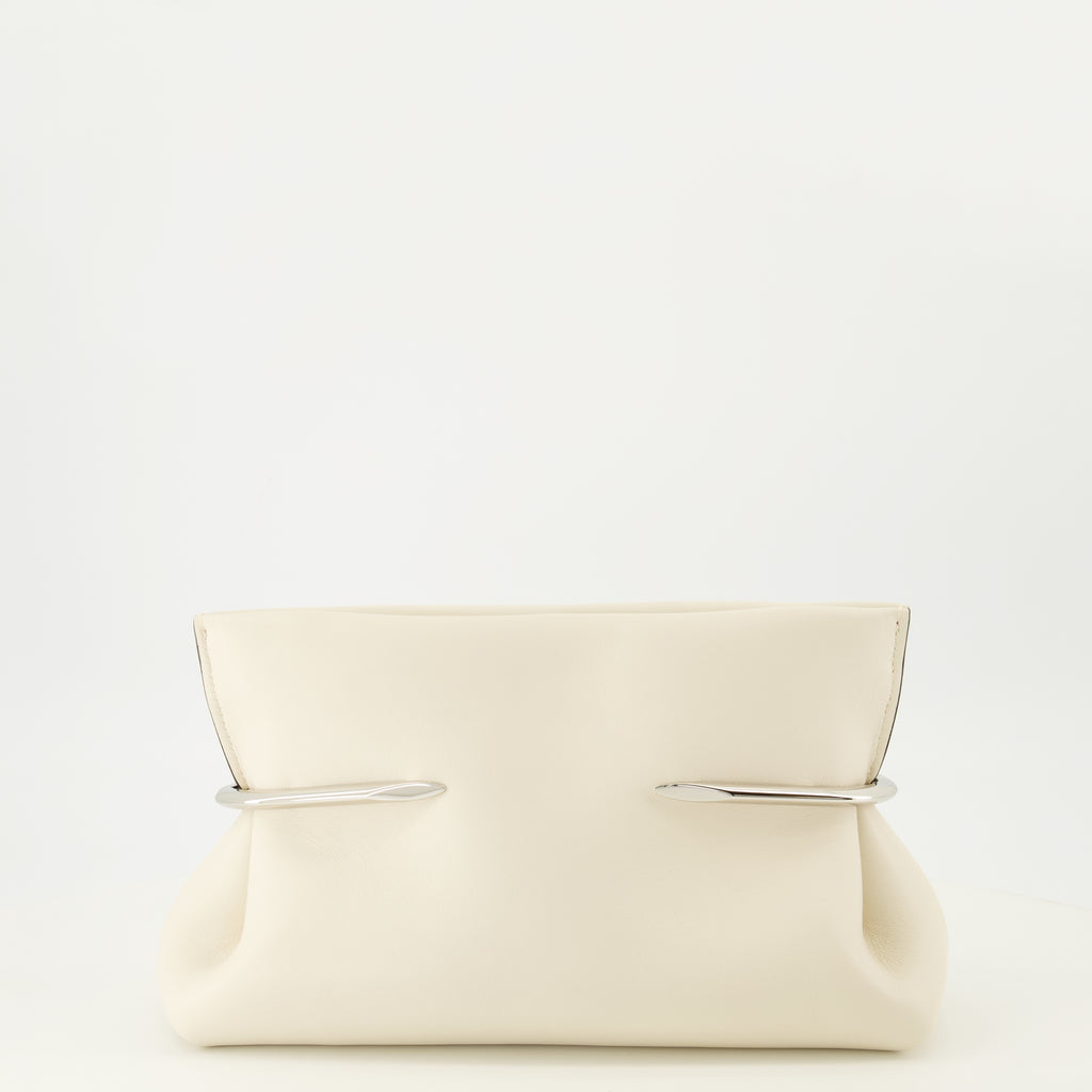 Pochettes Pochette Pinch en cuir nappa blanc Givenchy Blanc Femme