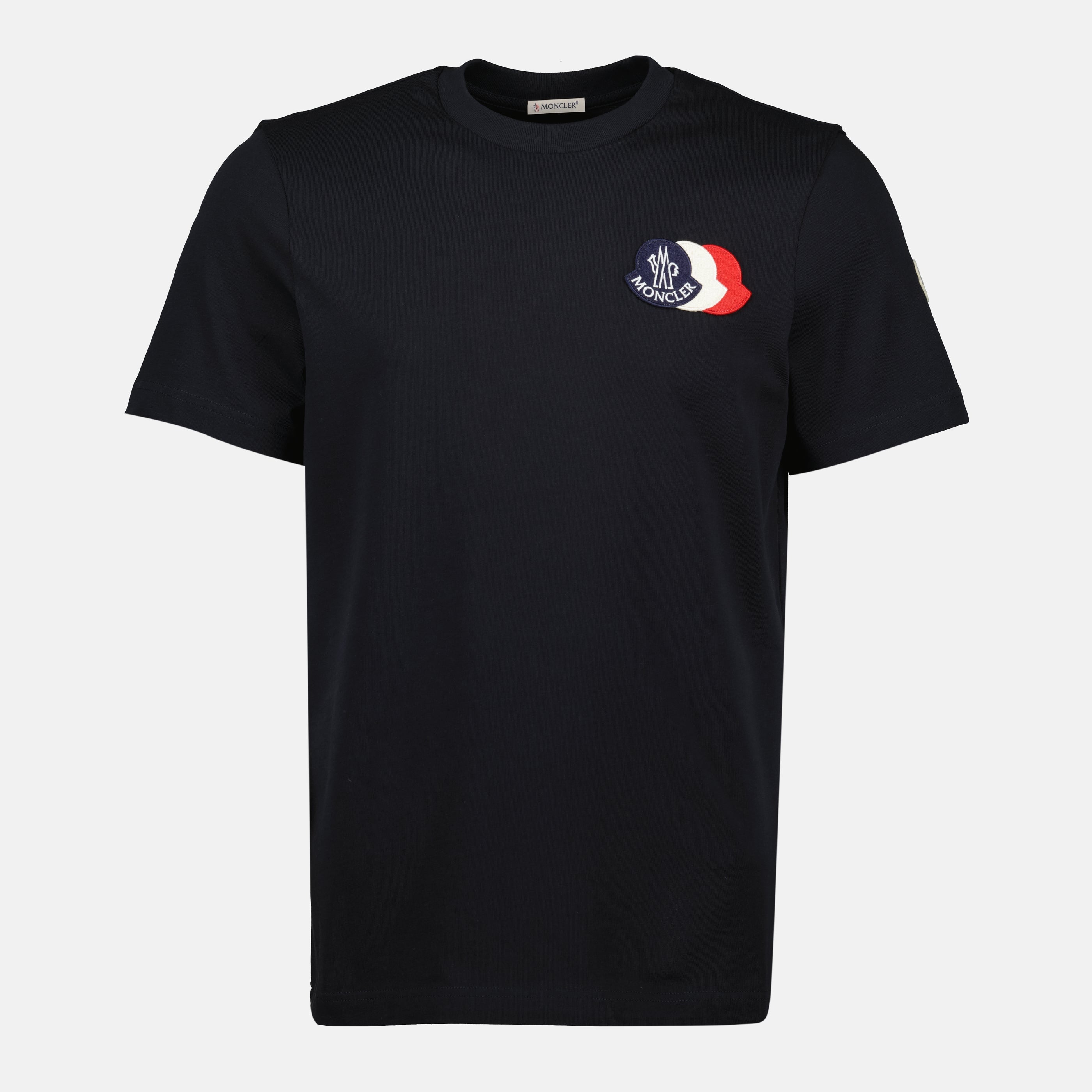 Imagen del artículo camiseta con logo tricolor de la marca Moncler para Hombre - Temporada Otoño-Invierno 2025 - Vista Frontal