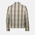 Jackets Checked Harrington Jacket Burberry Beige Homme