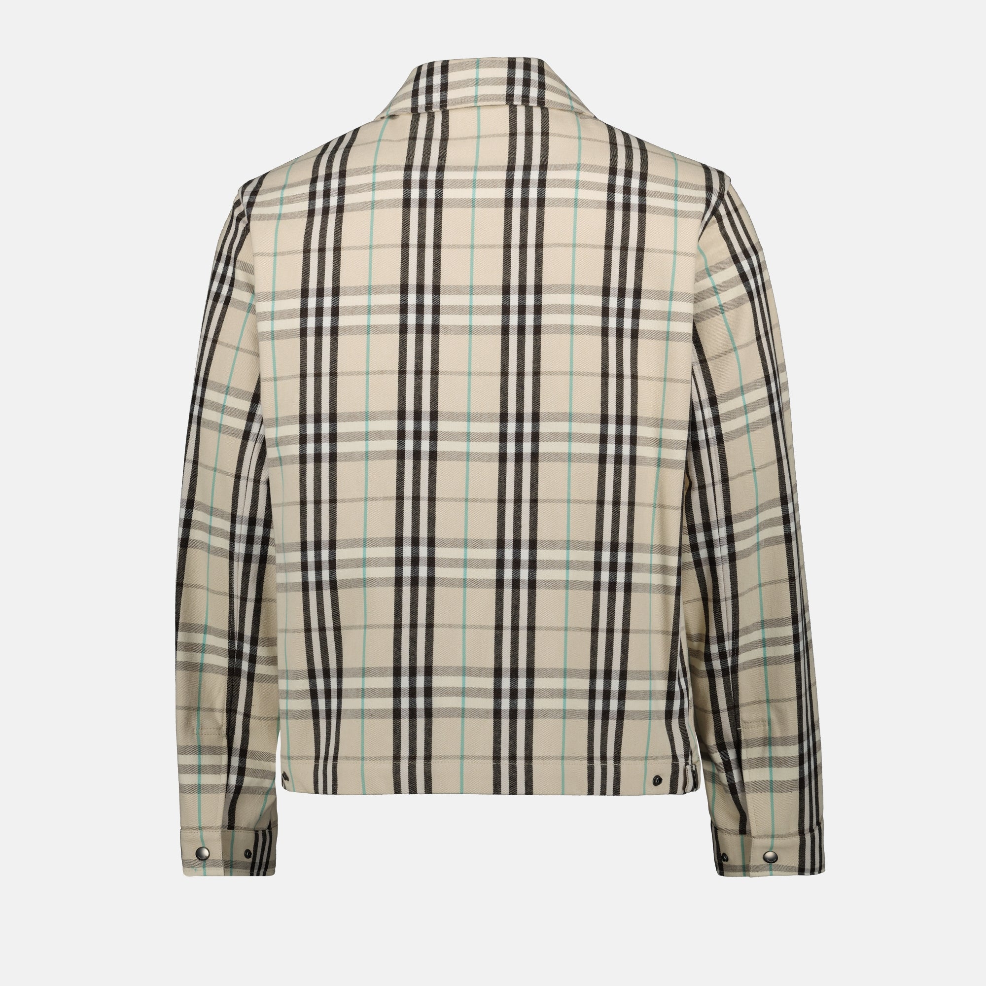 Vestes Veste Harrington à carreaux Burberry Beige Homme