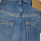 Pantaloni Jeans Twist Mm6 Blu Femme