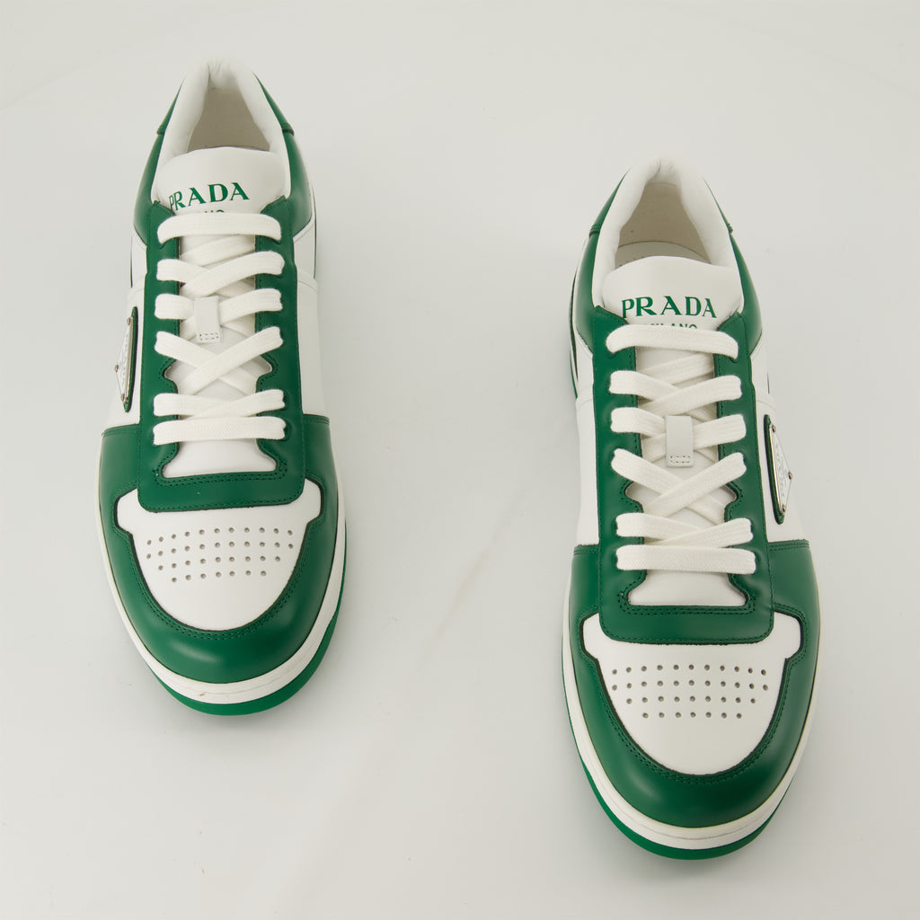 Baskets Baskets Downtown Prada Vert Homme