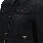 Jackets Denim Jacket Prada Black Femme