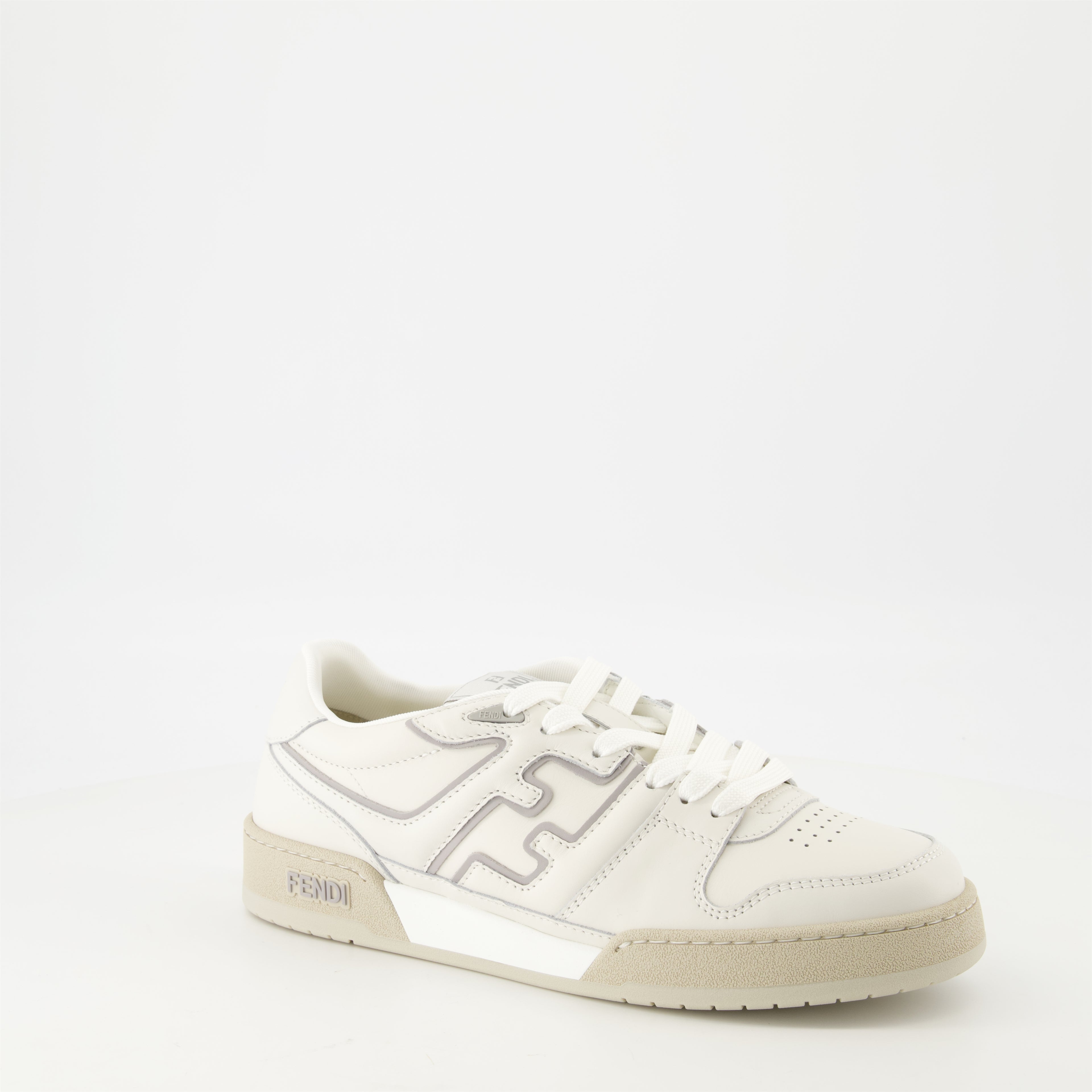Baskets Baskets Fendi Match Fendi Beige Homme