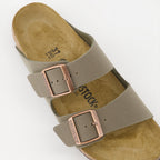 Zapatos abiertos Claquettes Arizona Birko-Flor Birkenstock Caqui Homme