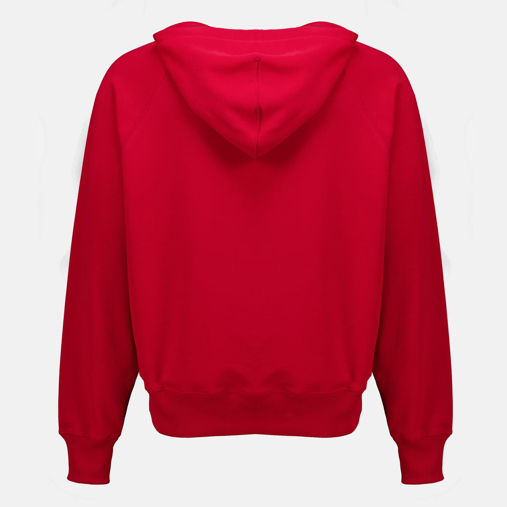 Sweatshirts Red Embroidered Hoodie Ami PARIS Rouge Unisexe