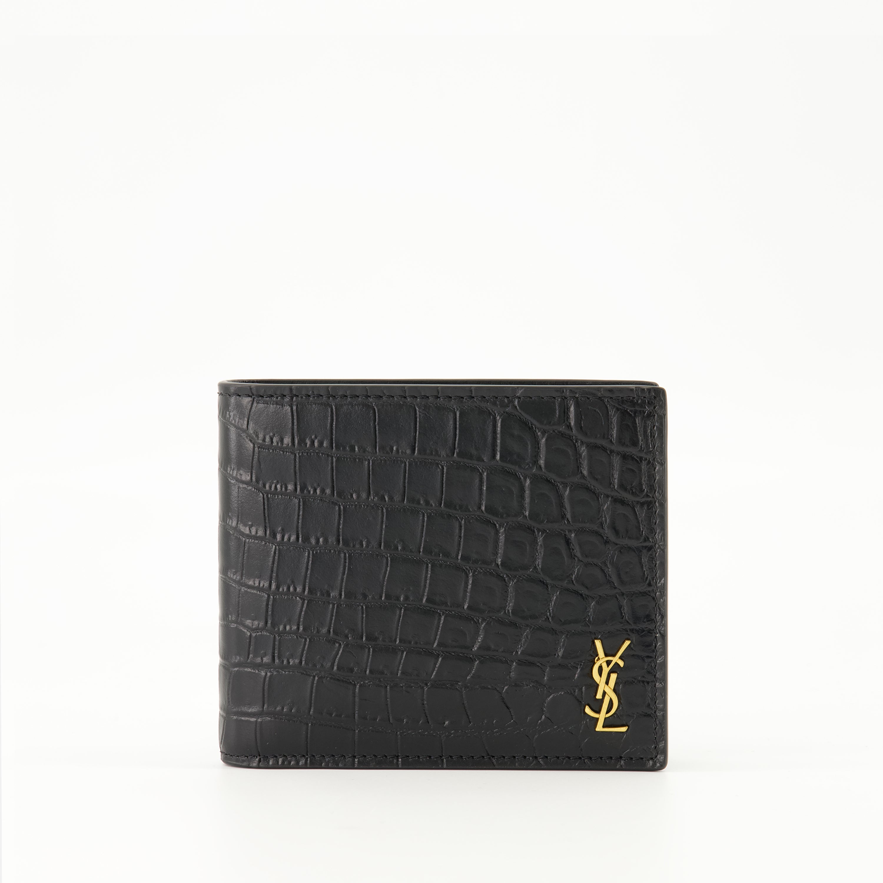 Petite maroquinerie Portefeuilles Tiny Cassandre East/West Saint Laurent Noir Homme
