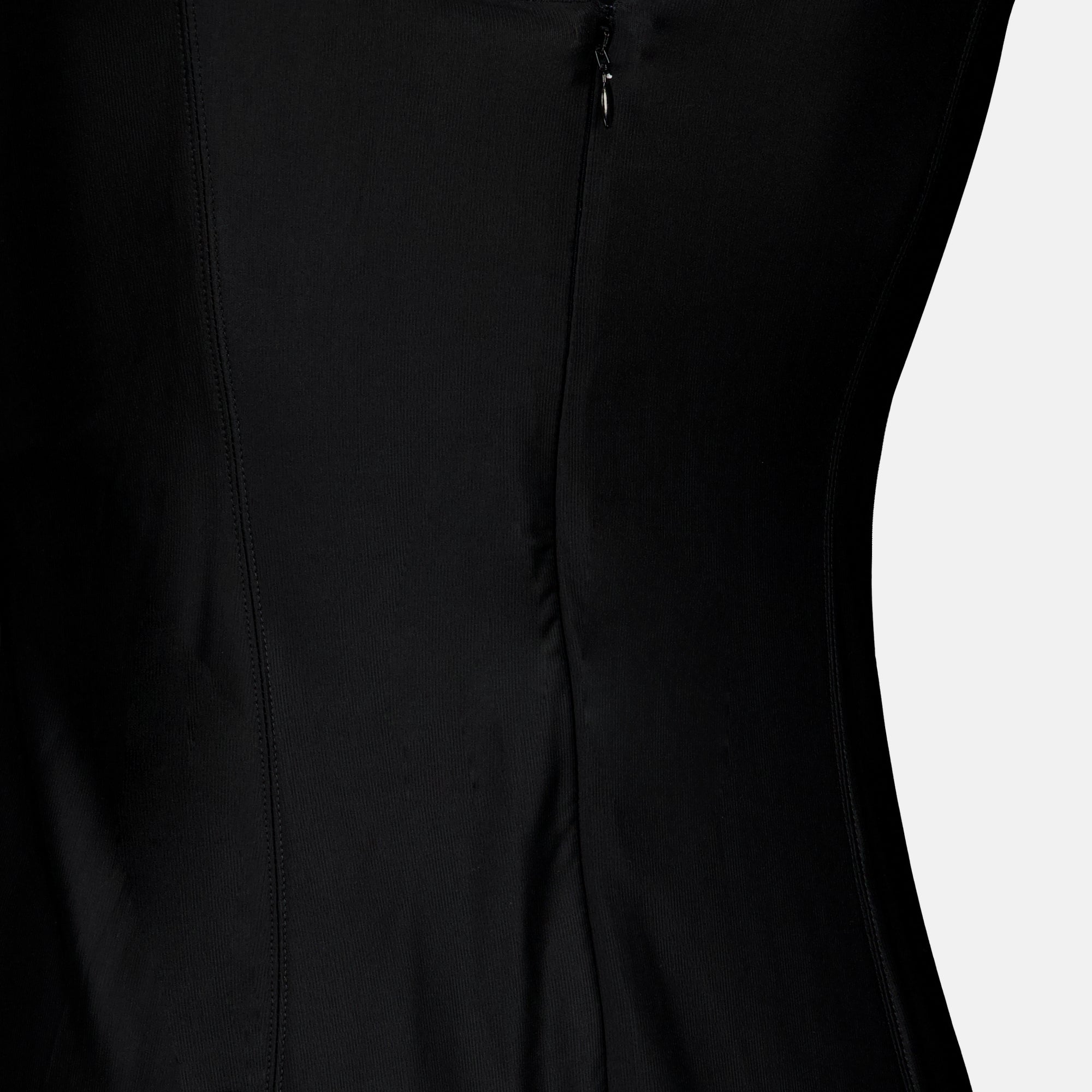 Robes Robe longue en jersey noir avec bustier Rabanne Noir Femme