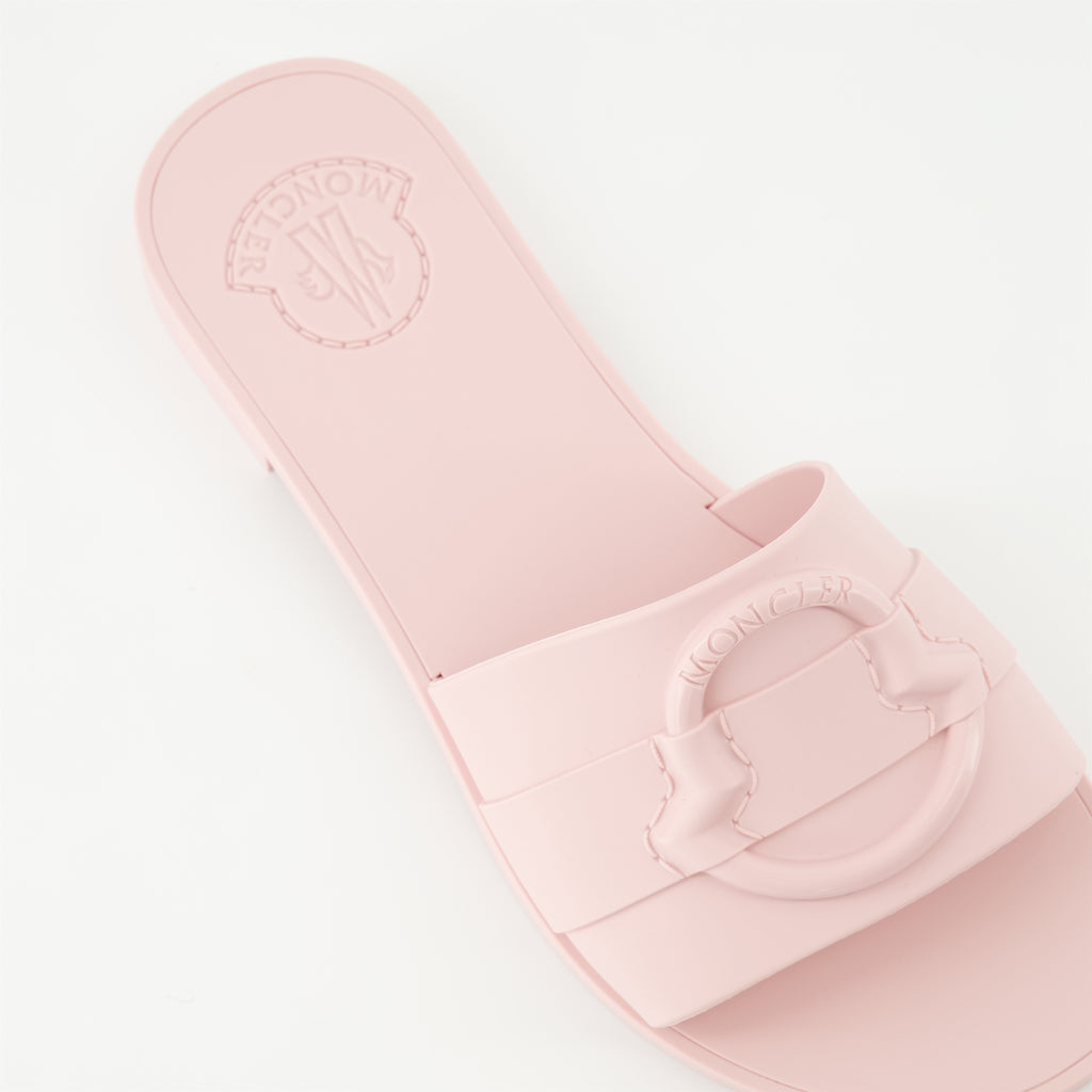 Chaussures ouvertes Sandales en caoutchouc Basile Moncler Rose Femme