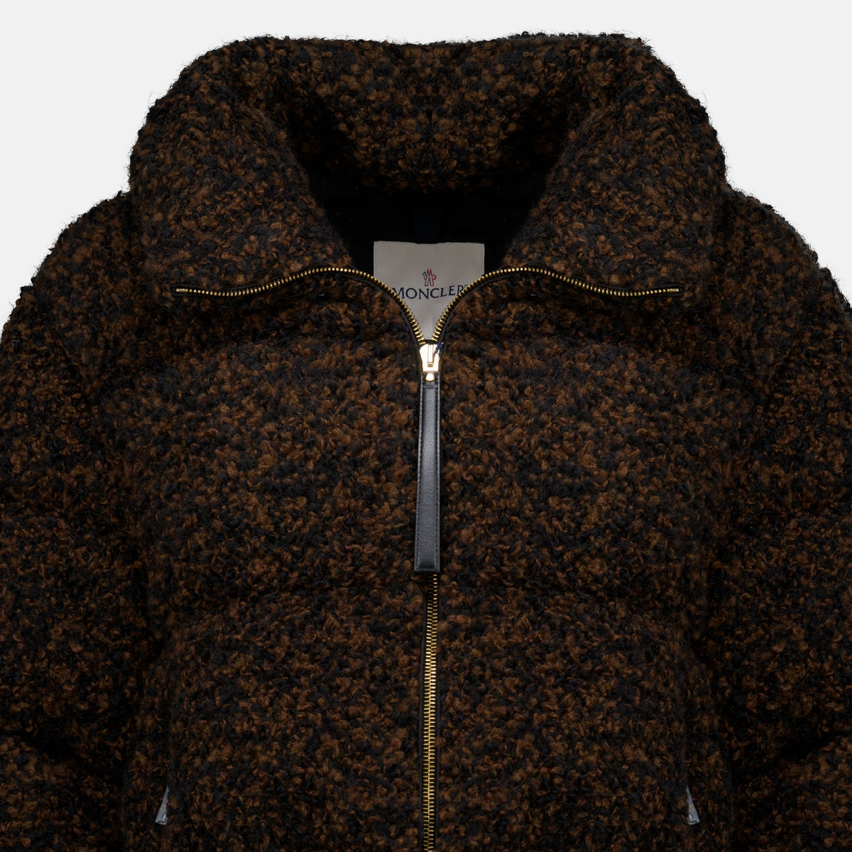 Manteaux Doudoune en tweed Trascendance Moncler Marron Femme