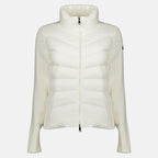 Vestes Cardigan bi-matière blanc Moncler Blanc Femme