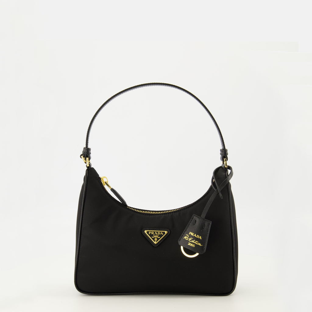 Image de l'article Mini sac Re-Edition 2005 noir de la marque Prada pour Femme - Saison Printemps-Été 2026 - Vue de Face