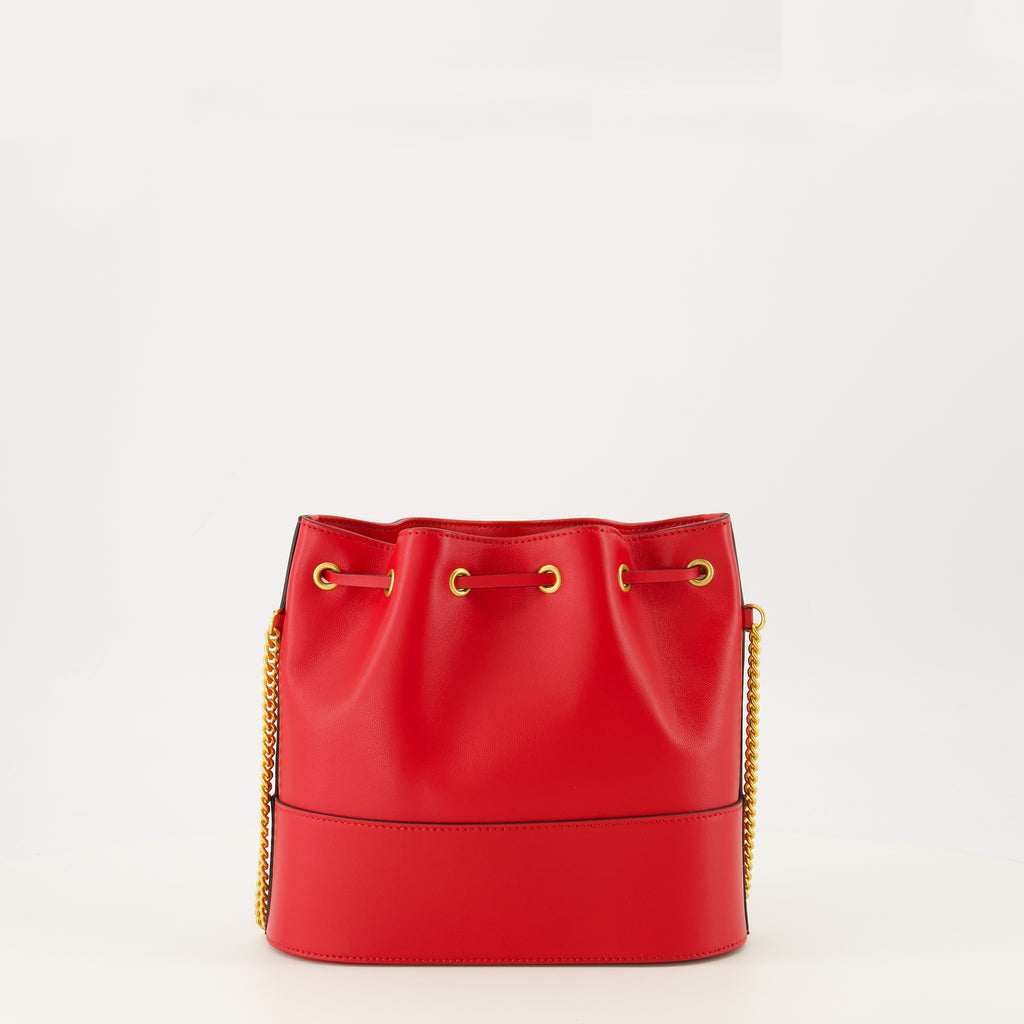 Image of the red mini bucket bag by Valentino Garavani for Women - Spring-Summer 2026 - Back View