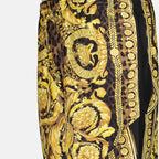 Shorts Shorts de Seda Barocco Versace Amarillo Homme